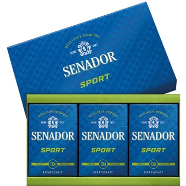 SABONETE SENADOR ESTOJO COM3X130 G SPORT