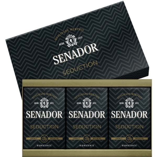 SABONETE SENADOR ESTOJO COM3X130 G SEDUCTION