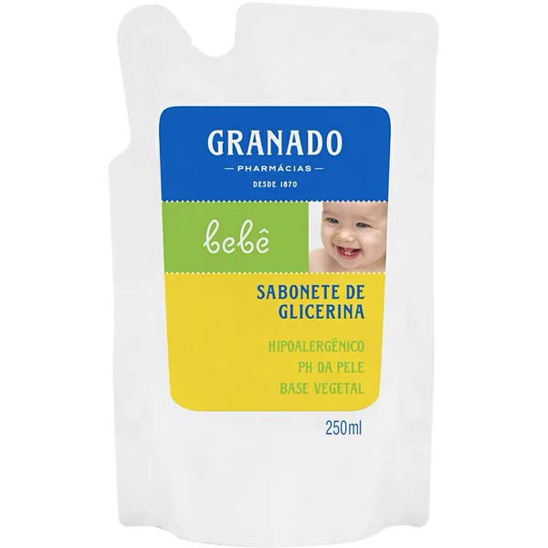 SABONETE LÍQUIDO INFANTIL GRANADO BEBE REFIL 250 ML TRADICIONAL