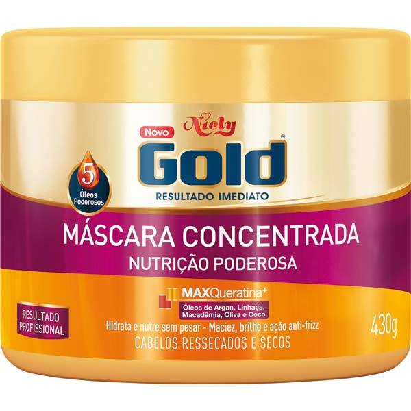 CREME PARA TRATAMENTO NIELY GOLD 430 G NUTRIÇÃO MÁGICA