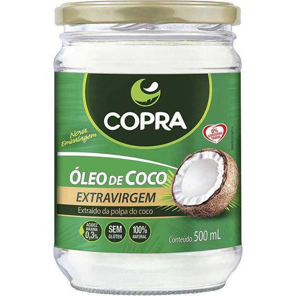 ÓLEO DE COCO COPRA EXTRA VIRGEM 500ML