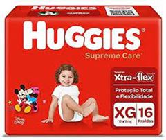 FRALDA HUGGIES SUPREME CARE JUMBO XG 16 UNDS