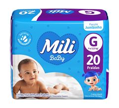 FRALDA MILI BABY JUMBINHO (G) 20 UN