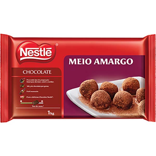 NESTLE COBERTURA CHOCOLATE MEIO AMARGO NPRO 1 KG