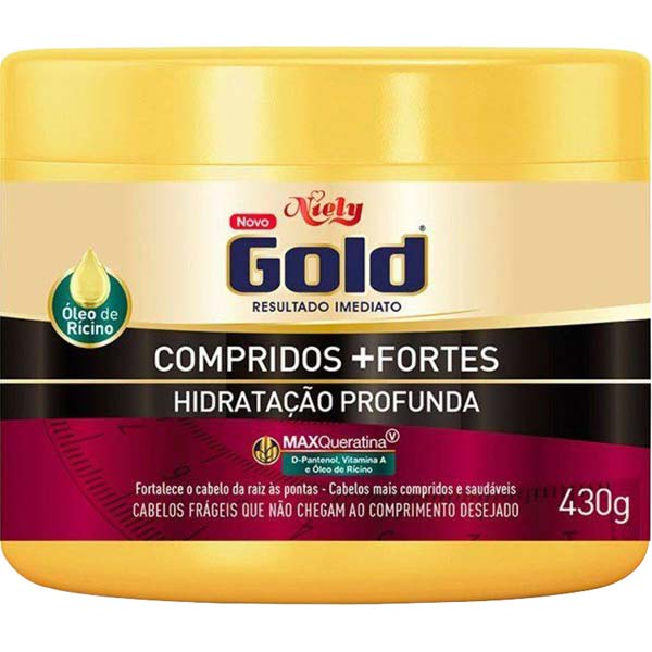 CREME PARA TRATAMENTO NIELY GOLD 430G COMPRIDOS MAIS FORTES