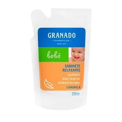 SABONETE LÍQUIDO INFANTIL GRANADO BEBÊ REFIL 250 ML CAMOMILA