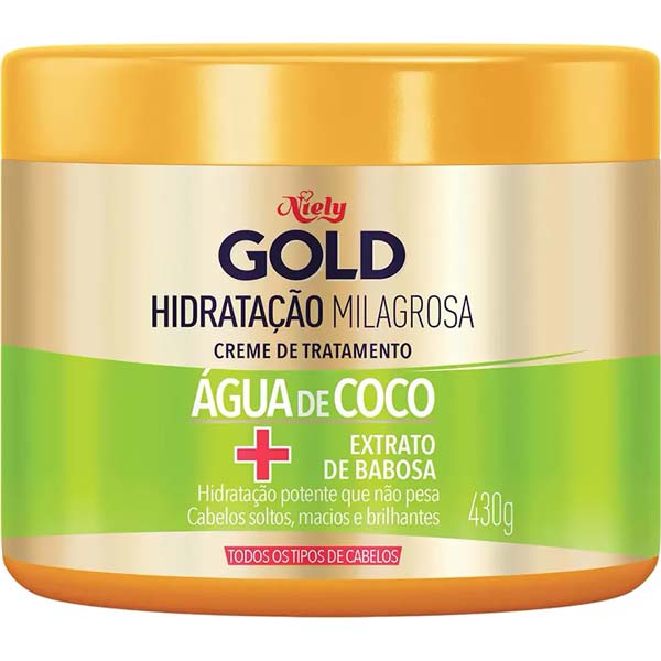 CREME PARA TRATAMENTO NIELY GOLD 430G HIDRATAÇÃO MILAGROSA