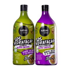 SHAMPOO+CONDICIONADOR SALON LINE TO PODENDO 1L ULTRA CACHOS