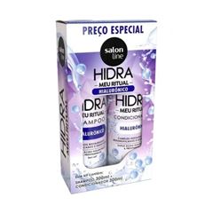 SHAMPOO + CONDICIONADOR SALON LINE HIDRA MEU RITUAL 300 ML HIALURONICO