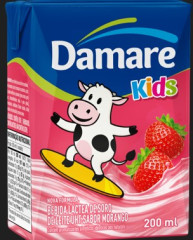 ACHOCOLATADO LIQUIDO DAMARE KIDS 200ML MORANGO
