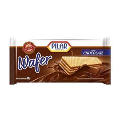 BISCOITO WAFER PILAR 80 G CHOCOLATE