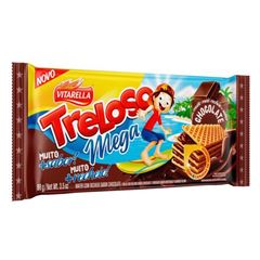 BISCOITO WAFER TRELOSO MEGA 80G CHOCOLATE