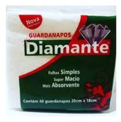 GUARDANAPO DIAMANTE BLACK (20X18) 40 FOLHAS