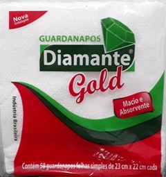 GUARDANAPO DIAMANTE GOLD (23X22) 50 FOLHAS