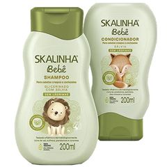 SHAMPOO+CONDICIONADOR INFANTIL SKALINHA 200 ML SALVIA
