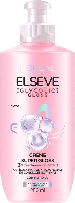 CREME PARA PENTEAR ELSEVE 250 ML GLYCOLIC GLOSS