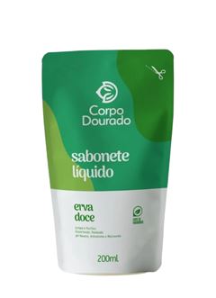 SABONETE LIQUIDO CORPO DOURADO POUCH 200ML ERVA DOCE