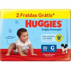 FRALDA HUGGIES TP MEGUINHA (G) 30UN