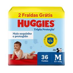 FRALDA HUGGIES TP MEGUINHA (M) 36 UN