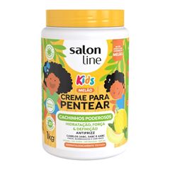 CREME PARA PENTEAR INFANTIL SALON LINE 1 KG MELAO CACHINHOS PODEROSOS