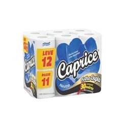 PAPEL HIGIENICO CAPRICE 20M LV12 PG 11 FOLHA DUPLA NEUTRO