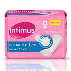 ABSORVENTE INTIMUS PROTETOR DIARIO SUAVE C/15 UN INDIC DE TROCA