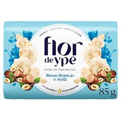 SABONETE FLOR DE YPE SUAVE 85 G ROSAS BRANCAS E AVELA