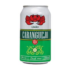 CACHACA CARANGUEJO LIMAO LATA 350ML