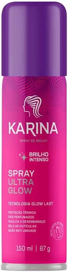 FIXADOR CABELO SPRAY BRILHO KARINA 150 ML