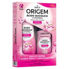 SHAMPOO+CONDICIONADOR ORIGEM 325+180ML ACIDO GLICOLICO E D´PANTENOL