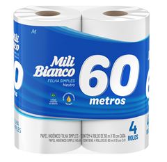 PAPEL HIG MILI BIANCO 60M 4 UN NEUTRO