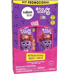 SHAMPOO+CONDICIONADOR INFANTIL SALON LINE 300+200ML TODECACHO UVA