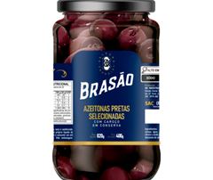 AZEITONA PRETA C/C GOURMET BRASAO VD 400G