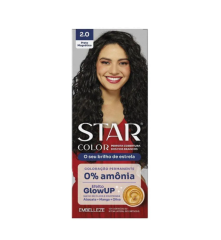 TINTURA STAR COLOR S/AMONIA 50G 2.0 PRETO MAGNETICO