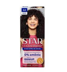 TINTURA STAR COLOR S/AMONIA 50G 3.0 CASTANHO ABSOLUTO