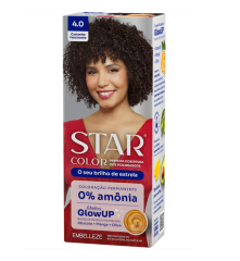 TINTURA STAR COLOR S/AMONIA 50G 4.0 CASTANHO FASCINAN