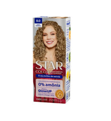 TINTURA STAR COLOR S/AMONIA 50G 8.0 LOURO RADIANTE