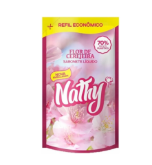 SABONETE LIQUIDO NATHY REFIL 200ML FLOR DE CEREJEIRA